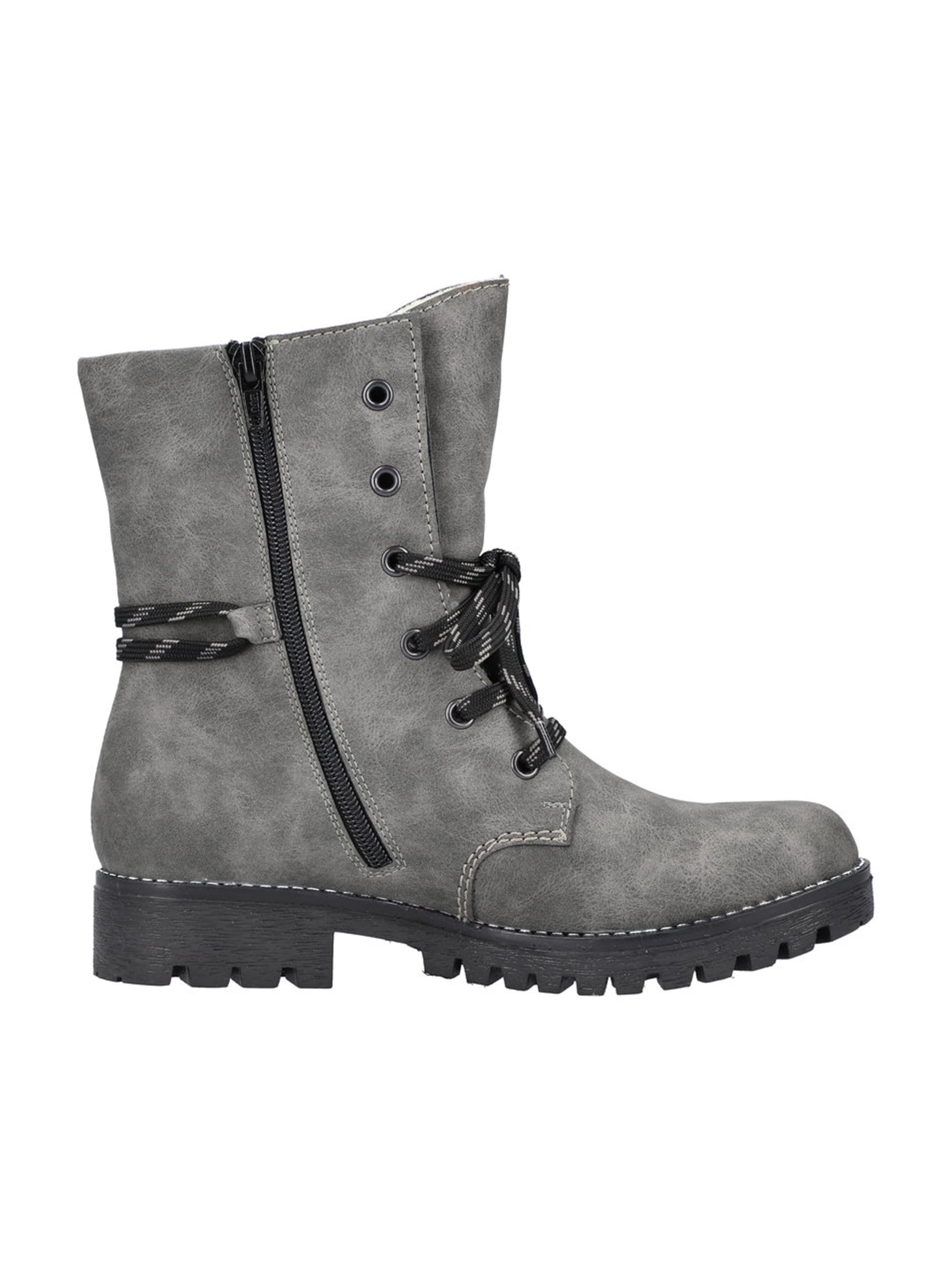 Rieker Lace-up bootie in Grey