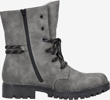 Rieker Lace-up bootie in Grey