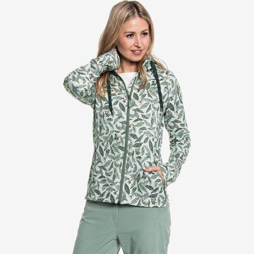 Schöffel Athletic Fleece Jacket 'Maidstone' in Green: front