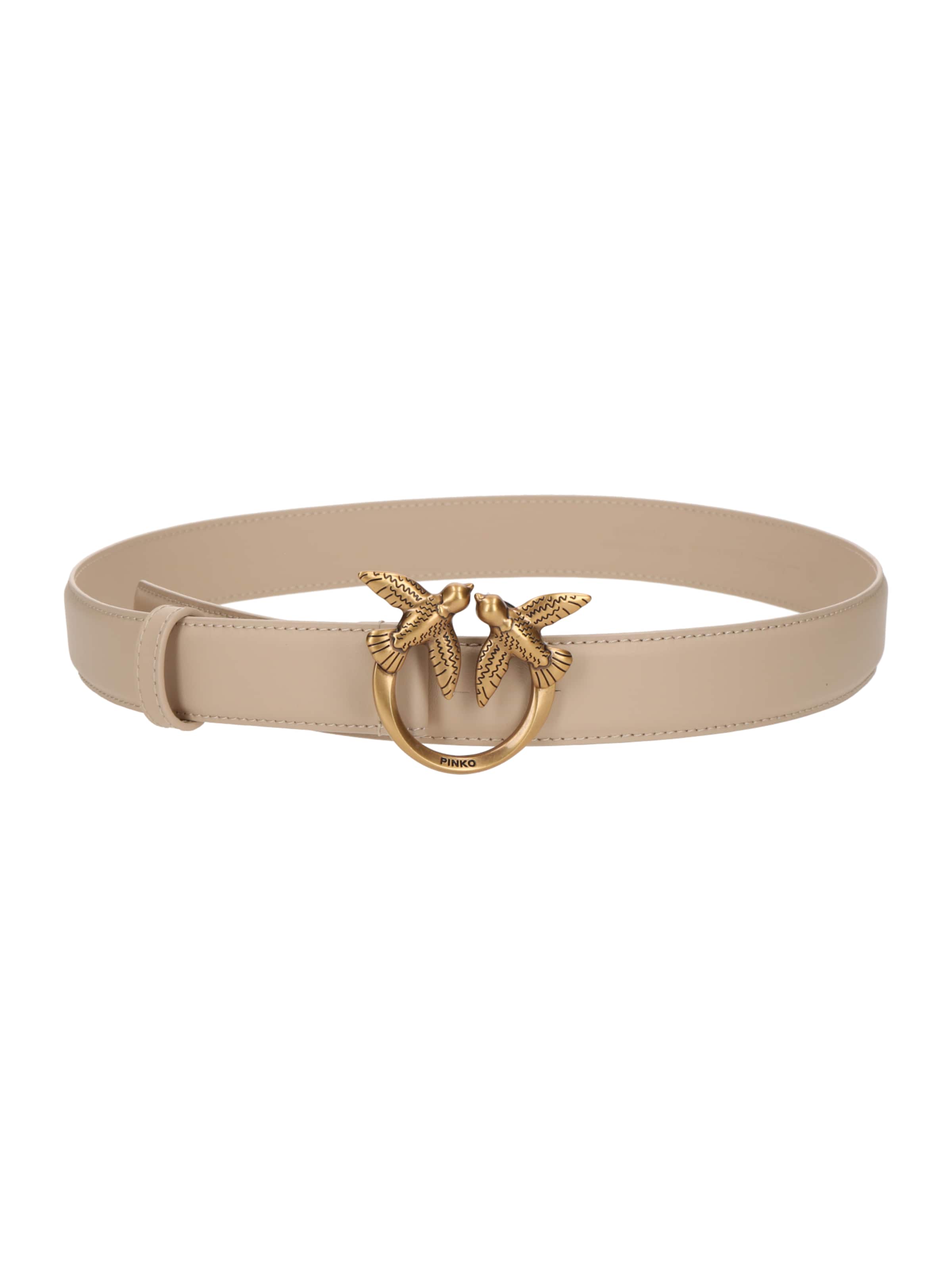 PINKO Belt 'Love Berry' in Beige: front