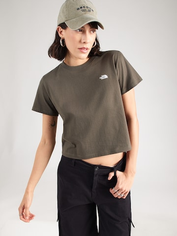THE NORTH FACE Póló 'ESSENTIAL SIMPLE DOME' - zöld: elől