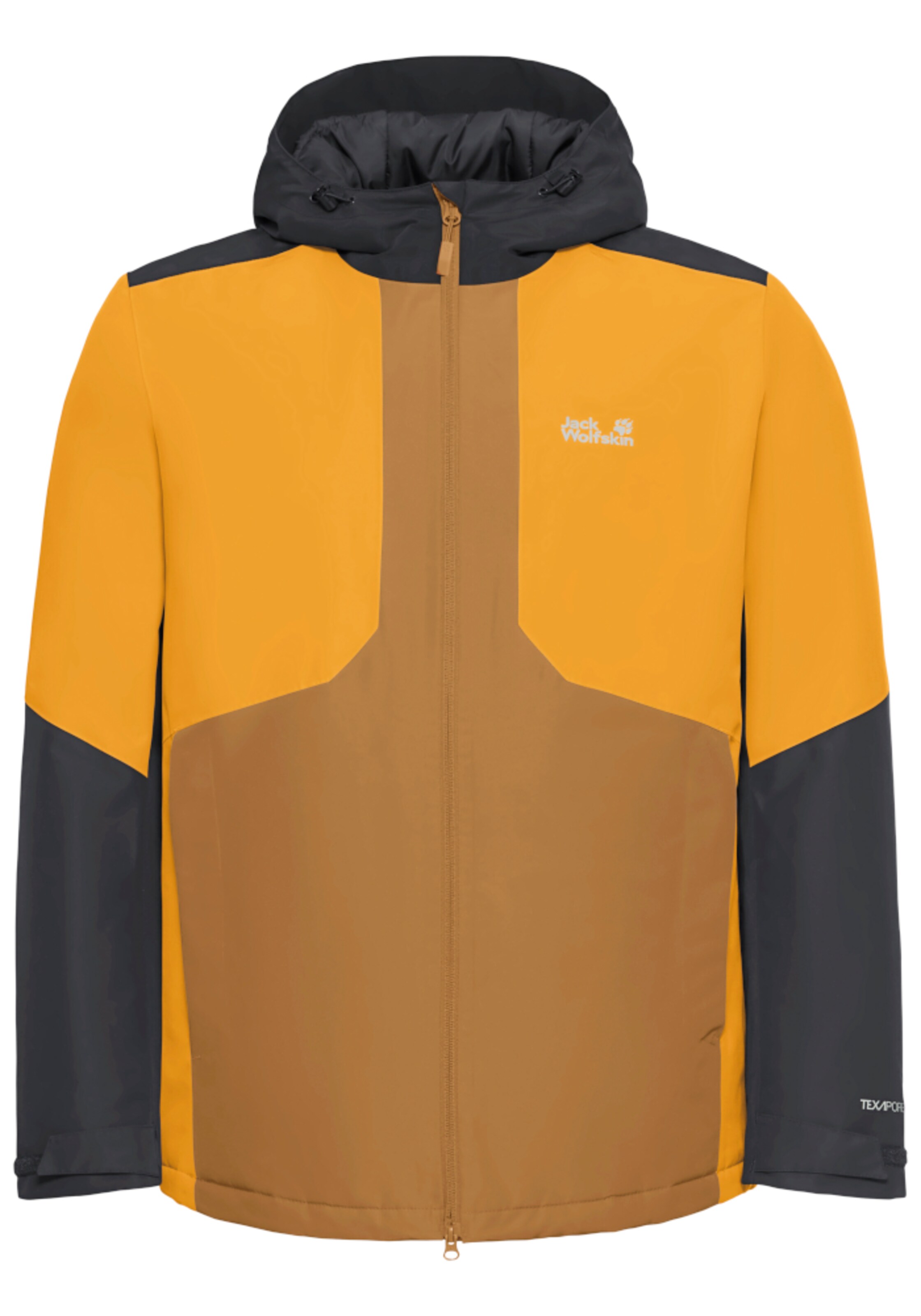 JACK WOLFSKIN Winter Jacket in Orange: front