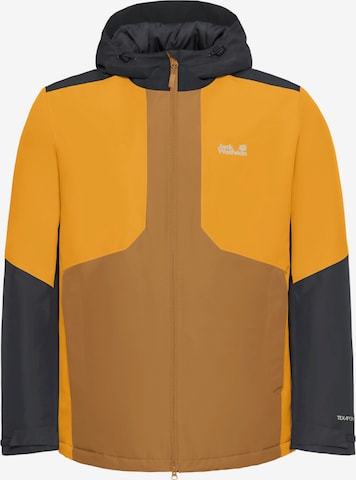 JACK WOLFSKIN Winter Jacket in Orange: front