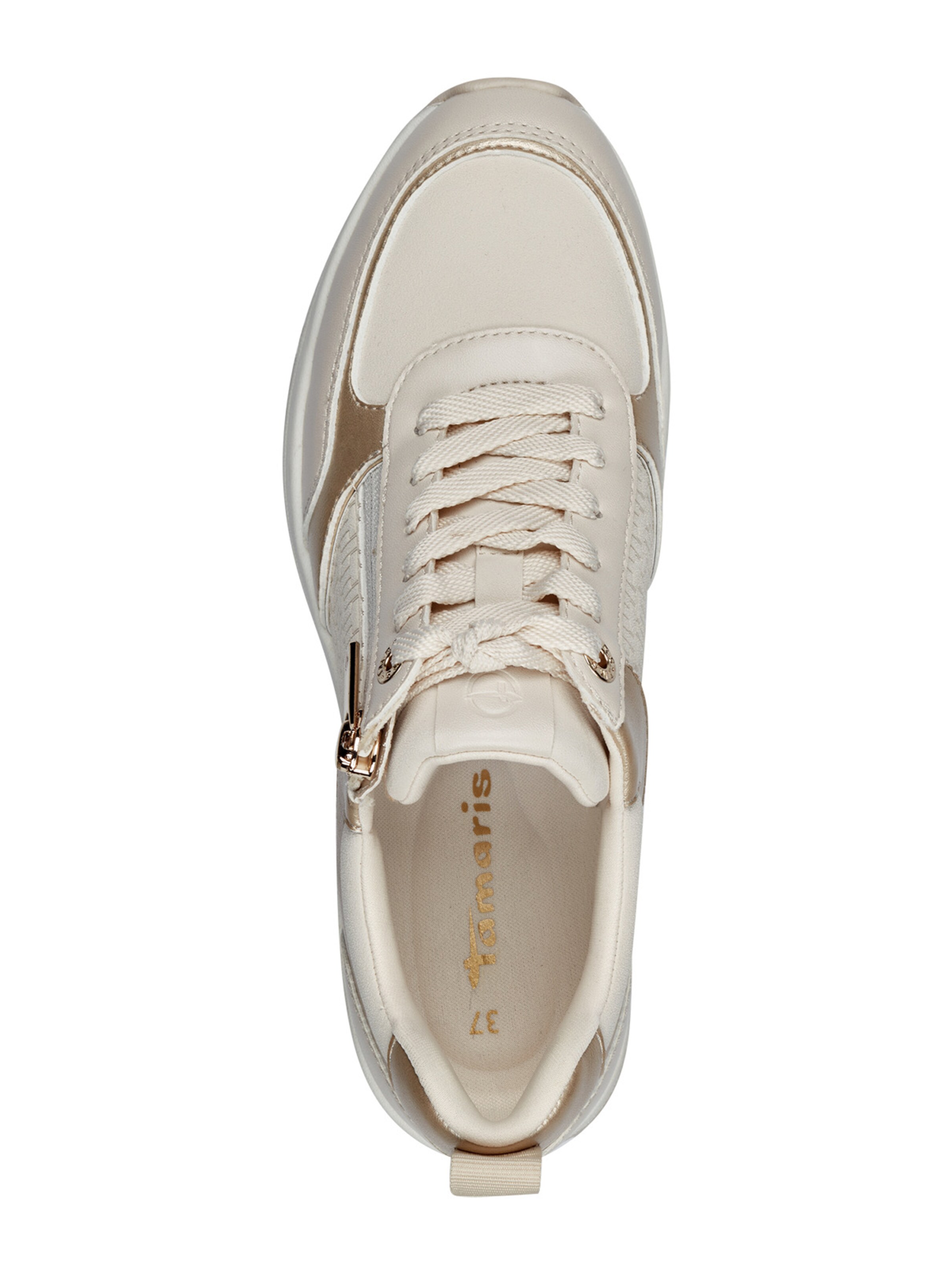 Tamaris Platform trainers in Beige