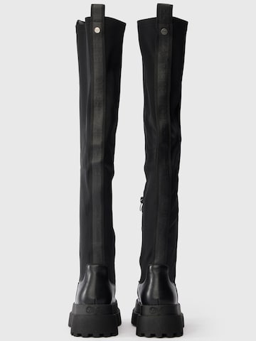 BUFFALO Overknees in Black