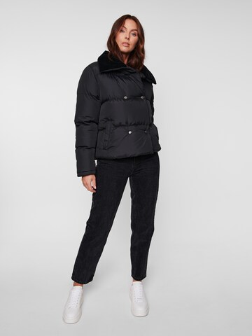 Threadbare Winter jacket 'Honeydew' in Black