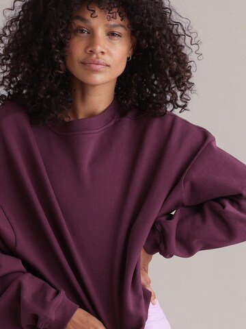 Hey Honey Sweatshirt 'Rise and Shine' in Lila