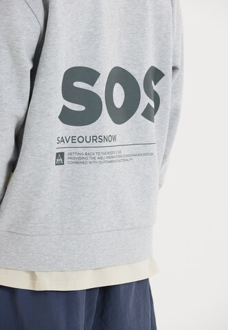 SOS Sweatshirt 'Bovec' in Grijs