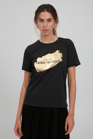 ICHI T-Shirt 'FREIDA' in Schwarz: Vorderseite