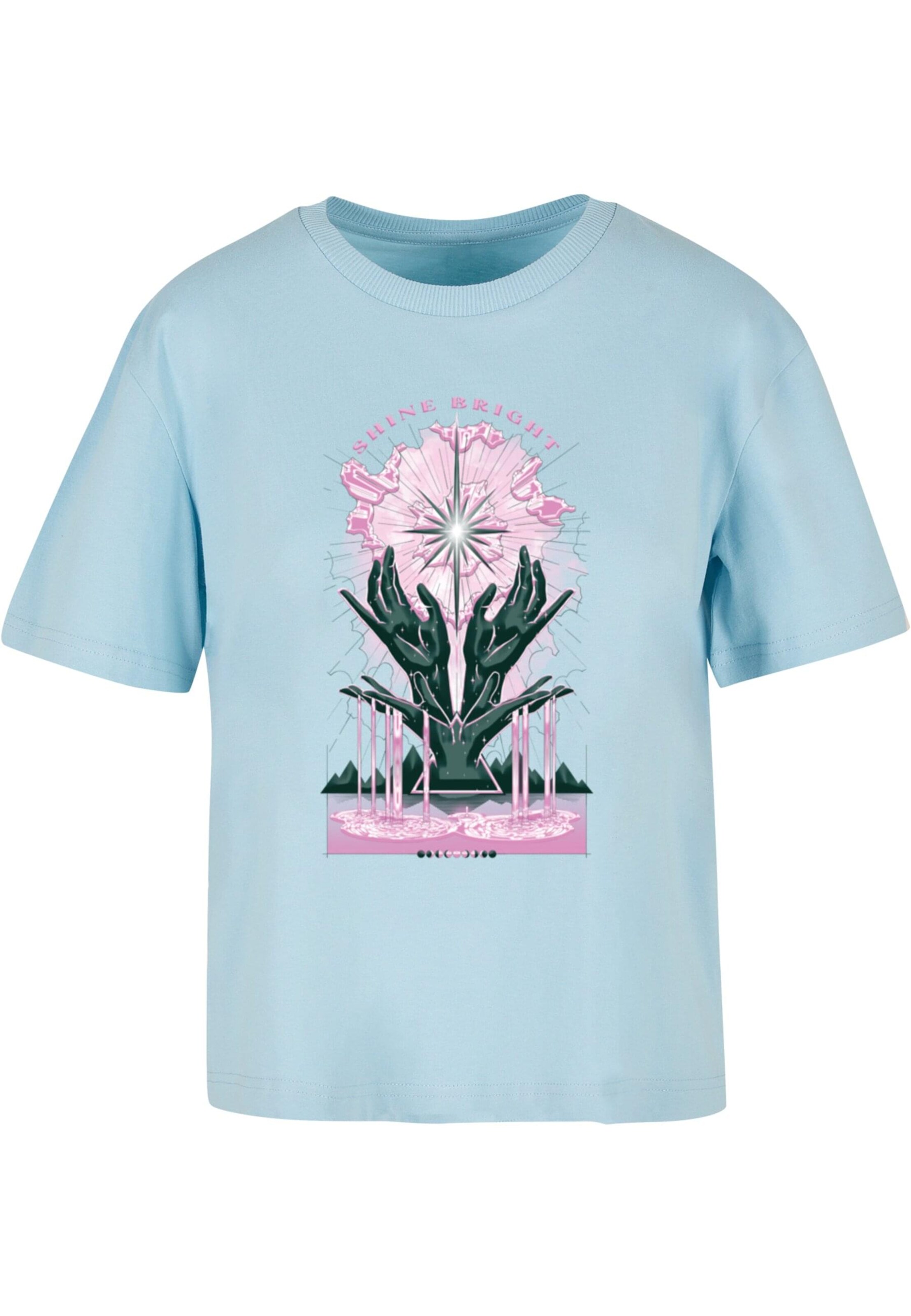 Maglietta 'Shine Bright' di Mister Tee in blu: frontale