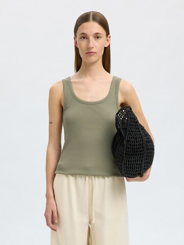 SELECTED FEMME Top 'SLFAnna' in Groen: voorkant