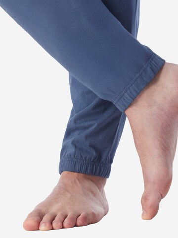 SCHIESSER Long Pajamas ' Modern Essentials ' in Blue