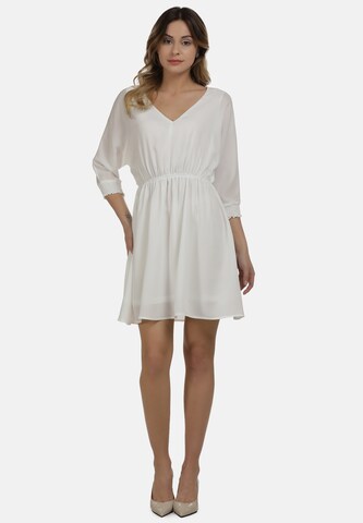 DreiMaster Klassik Kleid in Weiß