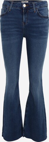 River Island Petite Flared Jeans in Blue: front