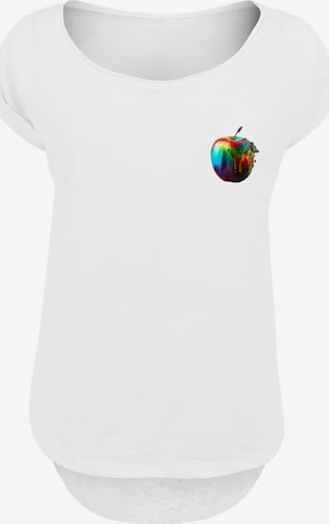 F4NT4STIC Shirt 'Colorfood Collection - Rainbow Apple' in Weiß: Vorderseite