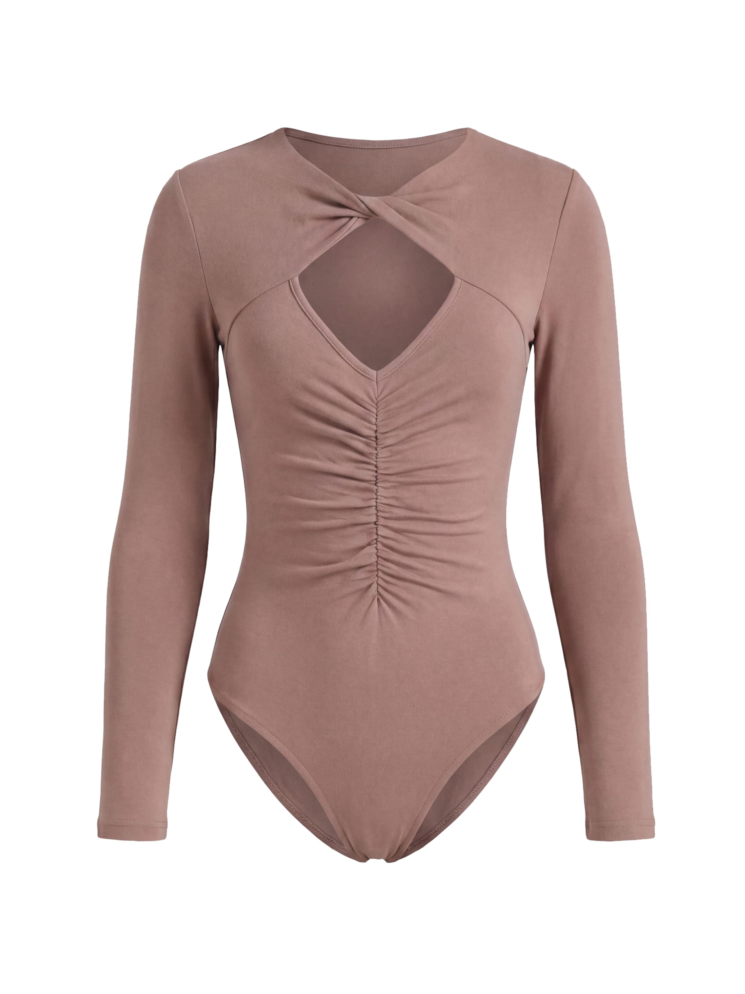 MB by Marta Buzolic Bodysuit in Beige: front