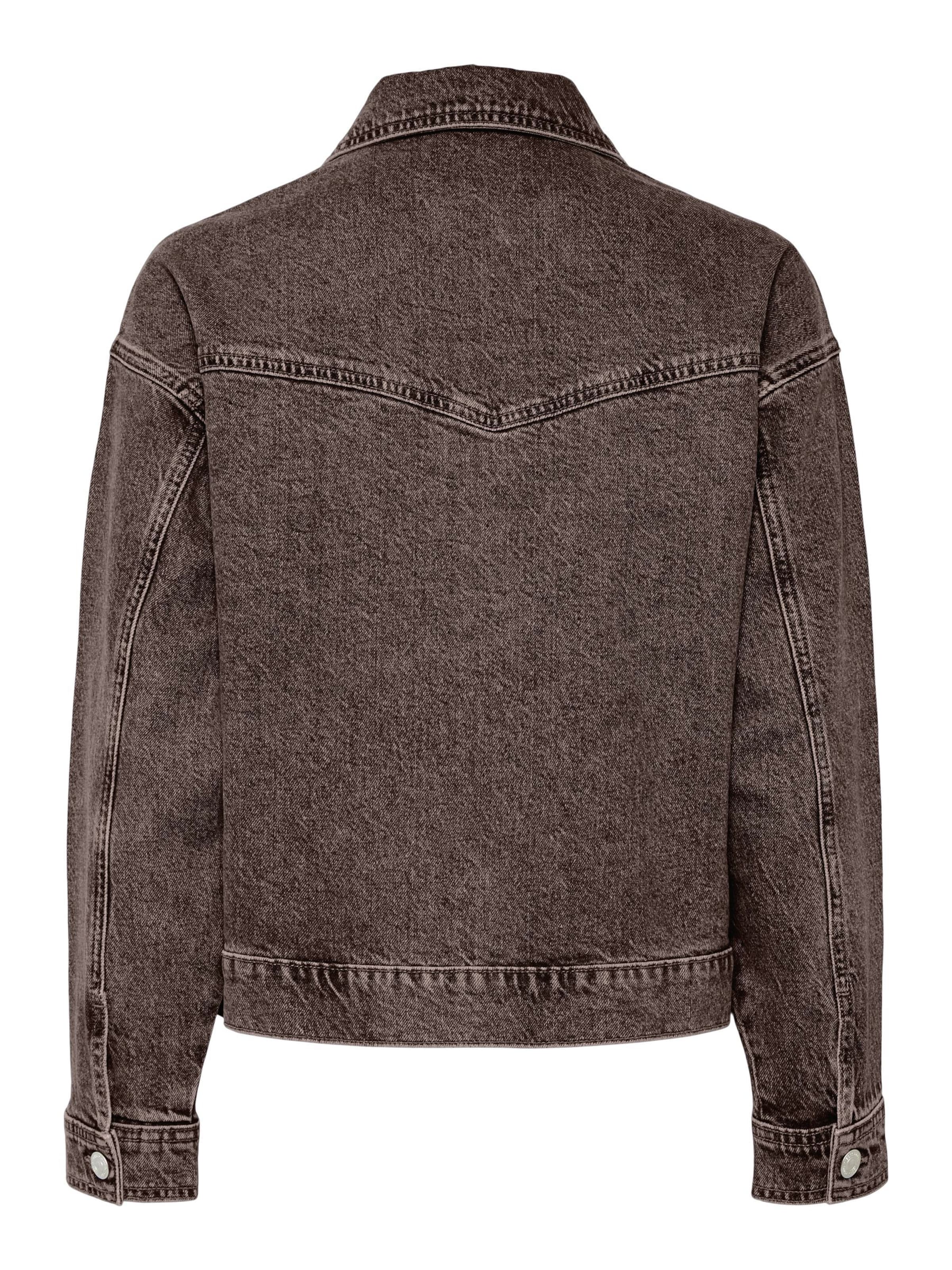 PIECES Between-Season Jacket in Brown