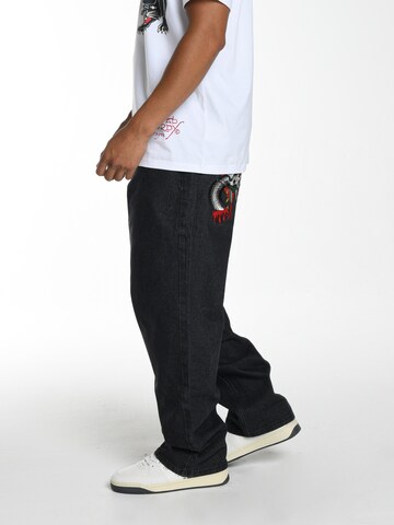 Loosefit Jeans di Ed Hardy in nero