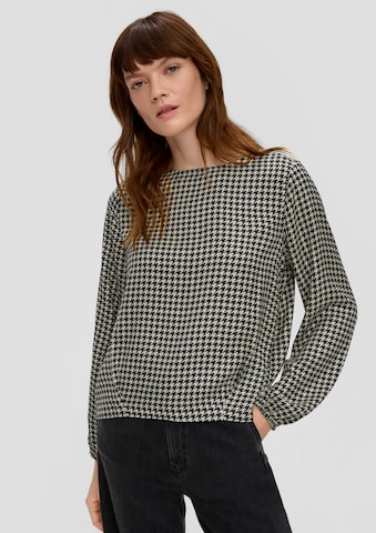 s.Oliver Blouse in Zwart: voorkant