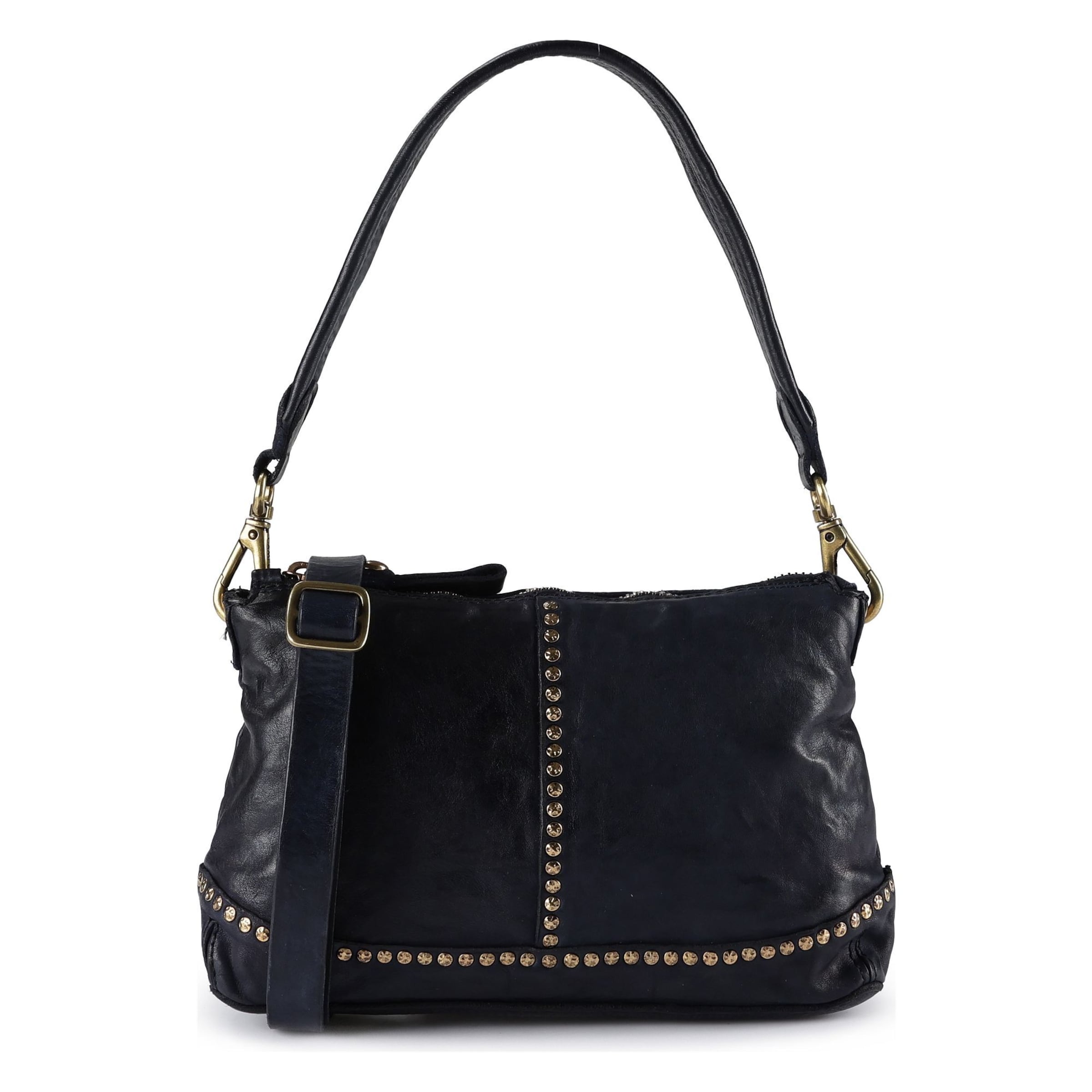 Sac bandoulière 'Pamela' Campomaggi en bleu : devant