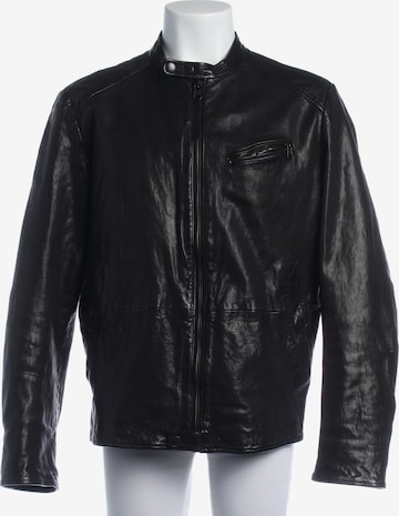 Marc O'Polo Lederjacke / Ledermantel L-XL in Schwarz: Vorderseite