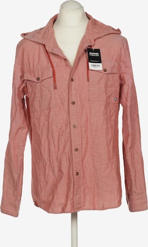 NIKE Button Up Shirt in L in Orange: front