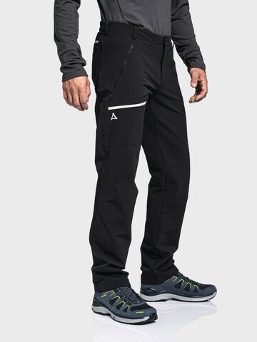 Regular Pantalon outdoor 'Folkstone' Schöffel en noir