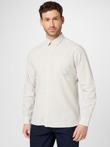 Casual Friday Regular fit Button Up Shirt 'Anton' in Grey: front