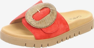 GABOR Mules in Orange: front