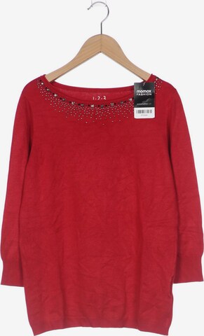 123 Paris Pullover M in Rot: predná strana