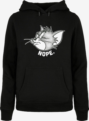 ABSOLUTE CULT Sweatshirt 'Tom and Jerry - Nope' in Zwart: voorkant