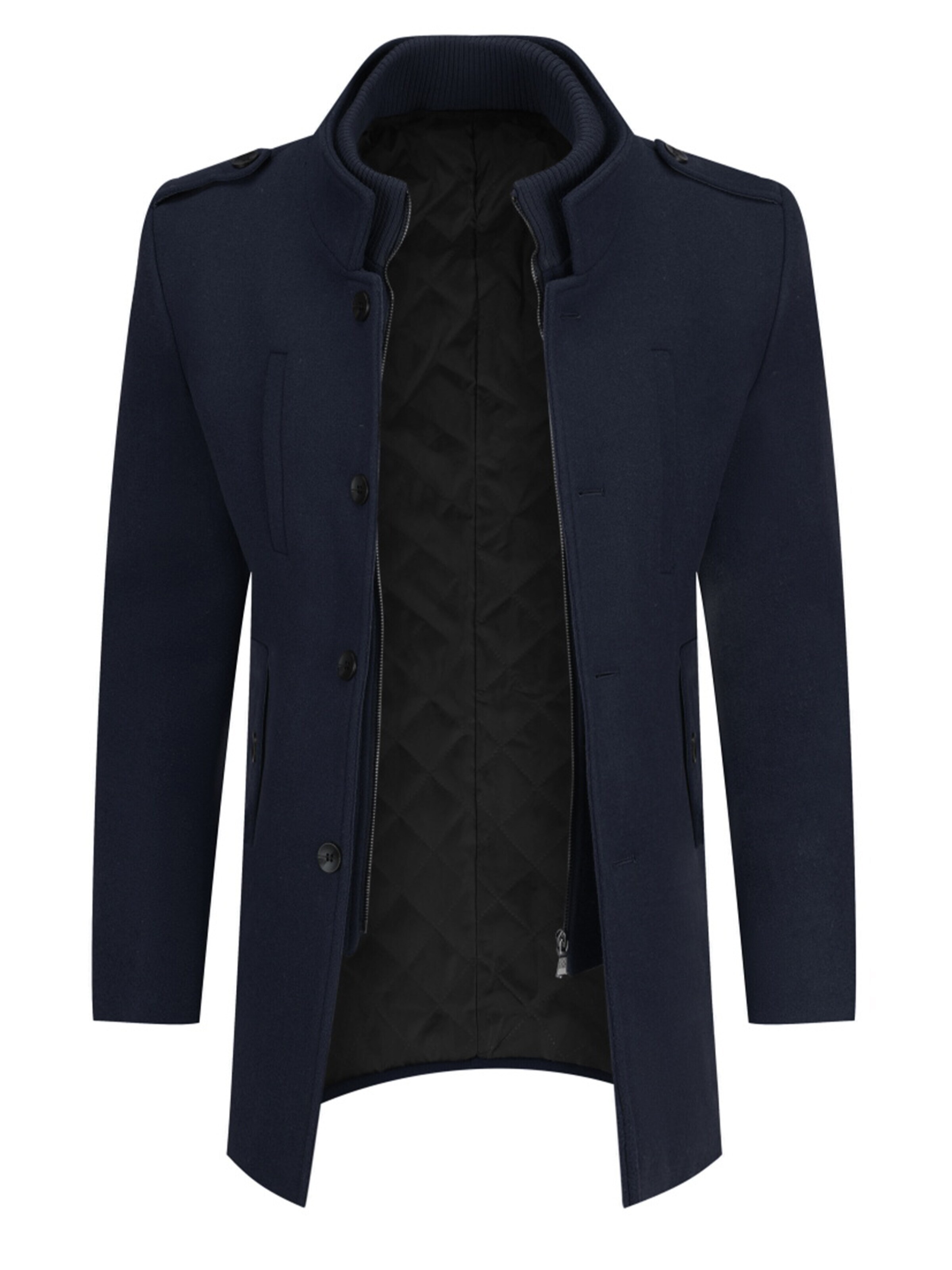 ALLTHEMEN Winter Coat 'Winterruhe' in S in Navy, Item view