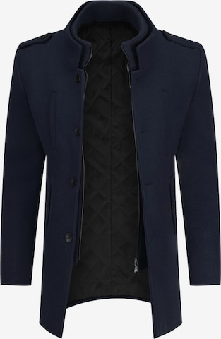 ALLTHEMEN Winter Coat 'Winterruhe' in Blue: front