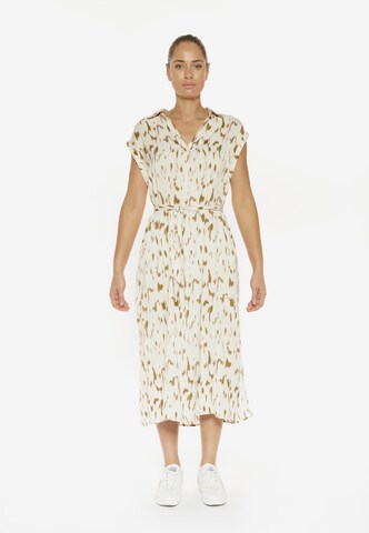 Le Temps Des Cerises Summer Dress 'SAHARA' in Beige: front