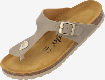 Tongs Palado en beige : devant