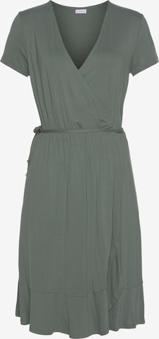 LASCANA - Vestido de verano en verde: frente