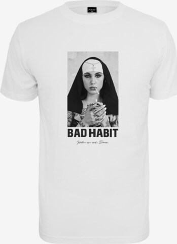 MT Men Shirt 'Bad Habit' in Wit: voorkant