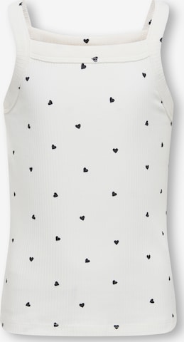 Haut 'KOGBELLA' ONLY GIRLS en blanc : devant