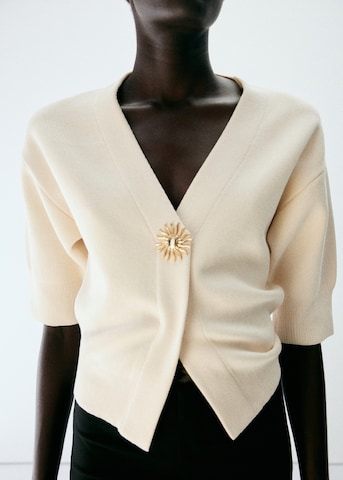 MANGO Cardigan 'HELIA' i beige
