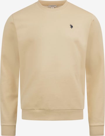 U.S. POLO ASSN. Sweatshirt in Beige: front