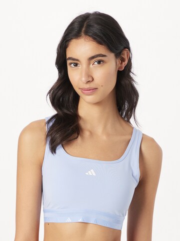 ADIDAS PERFORMANCE Bustier Sport-BH 'Aeroreact' in Blau: predná strana