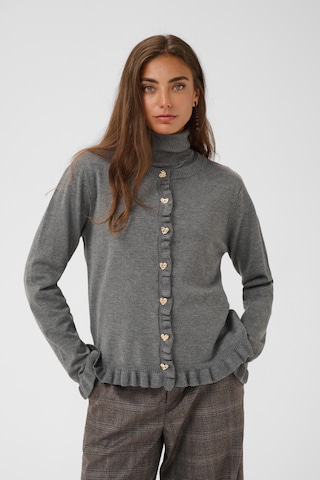CULTURE Knit Cardigan 'Clare ' in Grey: front