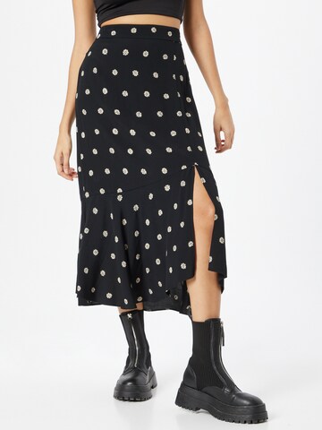 Madewell Rok in Zwart: voorkant