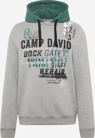 CAMP DAVID Sweatshirt 'Shipyard' in Grey: front