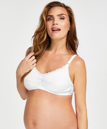 Hunkemöller T-Shirt Still-BH in Weiß: Vorderseite