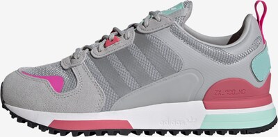 Sportbačiai be auliuko iš ADIDAS ORIGINALS , spalva - pilka / nefrito spalva / rožinė / raudona, Prekių apžvalga