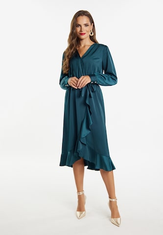 Robe de cocktail faina en vert