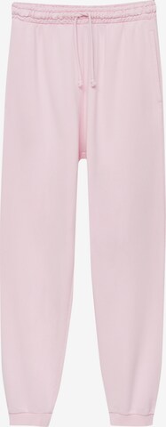 Pull&Bear Spodnie w kolorze różowy: przód