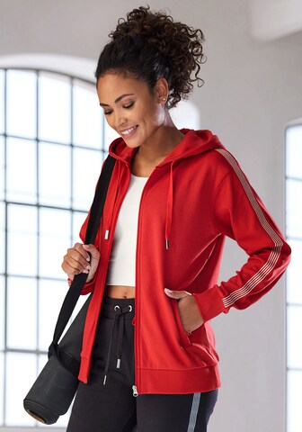 H.I.S Zip-Up Hoodie 'EM LBG' in Pink