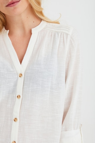 Fransa Blouse in White